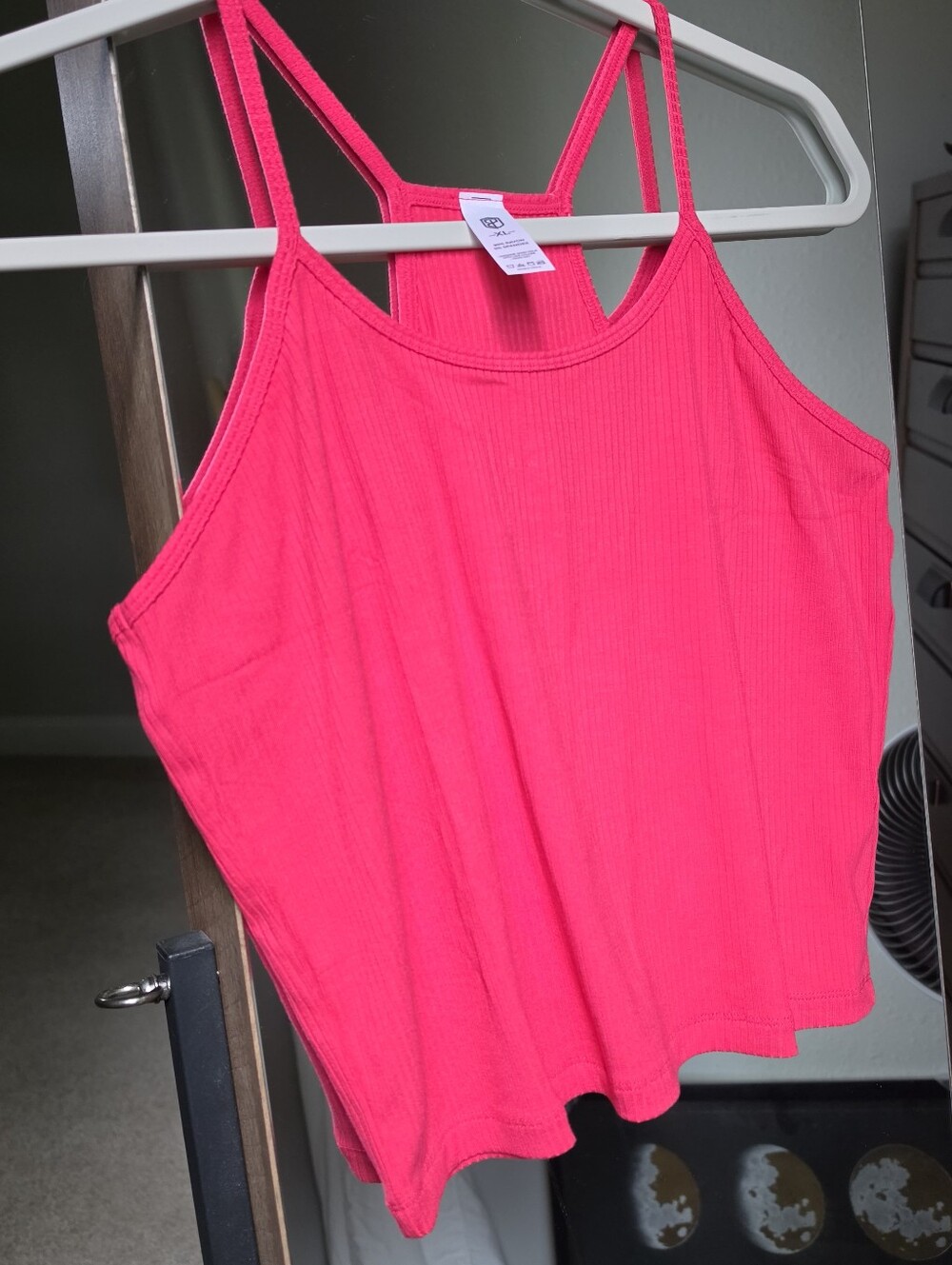 Born Primitive Bright Pink Ribbed Camisole Tank